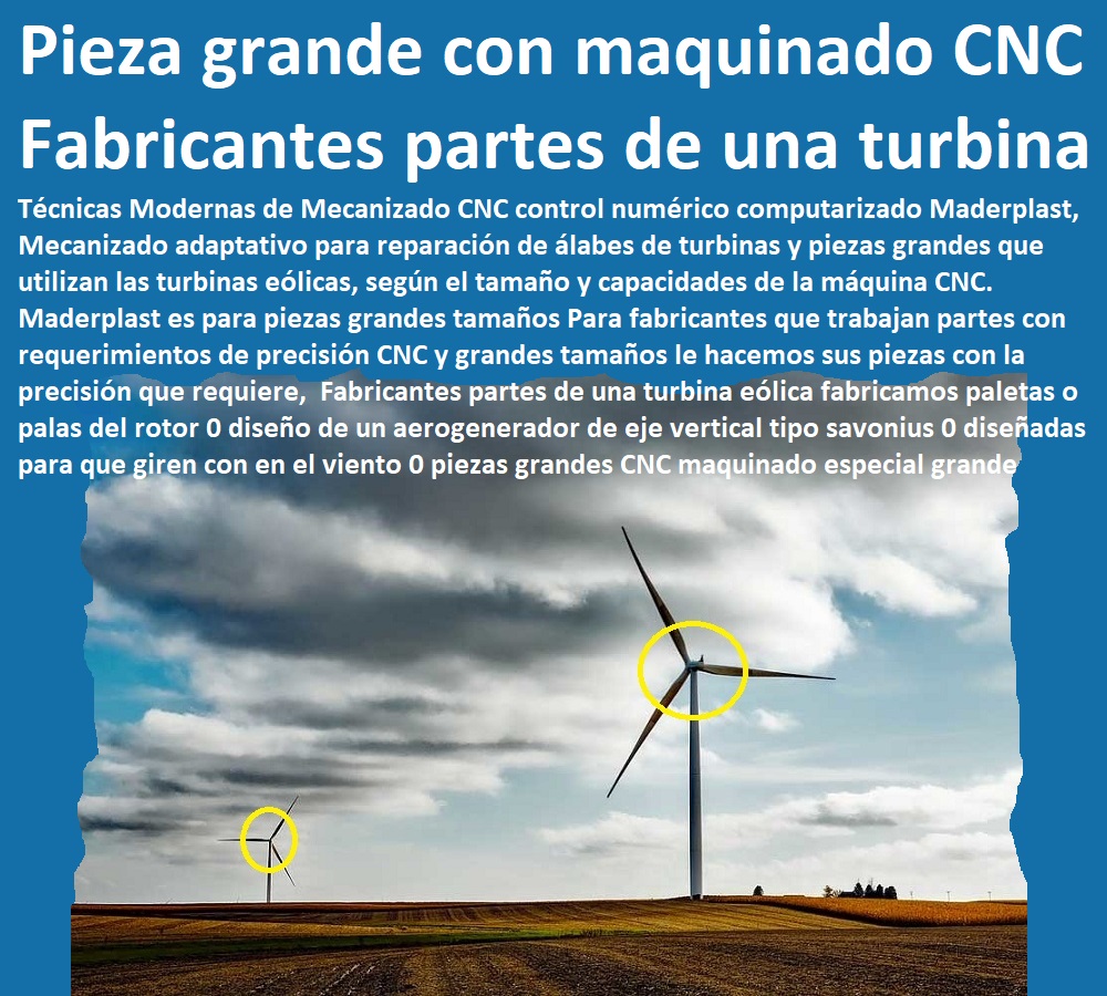 Fabricantes partes de una turbina eólica fabricamos paletas o palas del rotor 0 diseño de un aerogenerador de eje vertical tipo savonius 0 diseñadas para que giren con en el viento 0 piezas grandes CNC maquinado especial grande Fabricantes partes de una turbina eólica fabricamos paletas o palas del rotor 0 diseño de un aerogenerador de eje vertical tipo savonius 0 diseñadas para que giren con en el viento 0 piezas grandes CNC maquinado especial grande